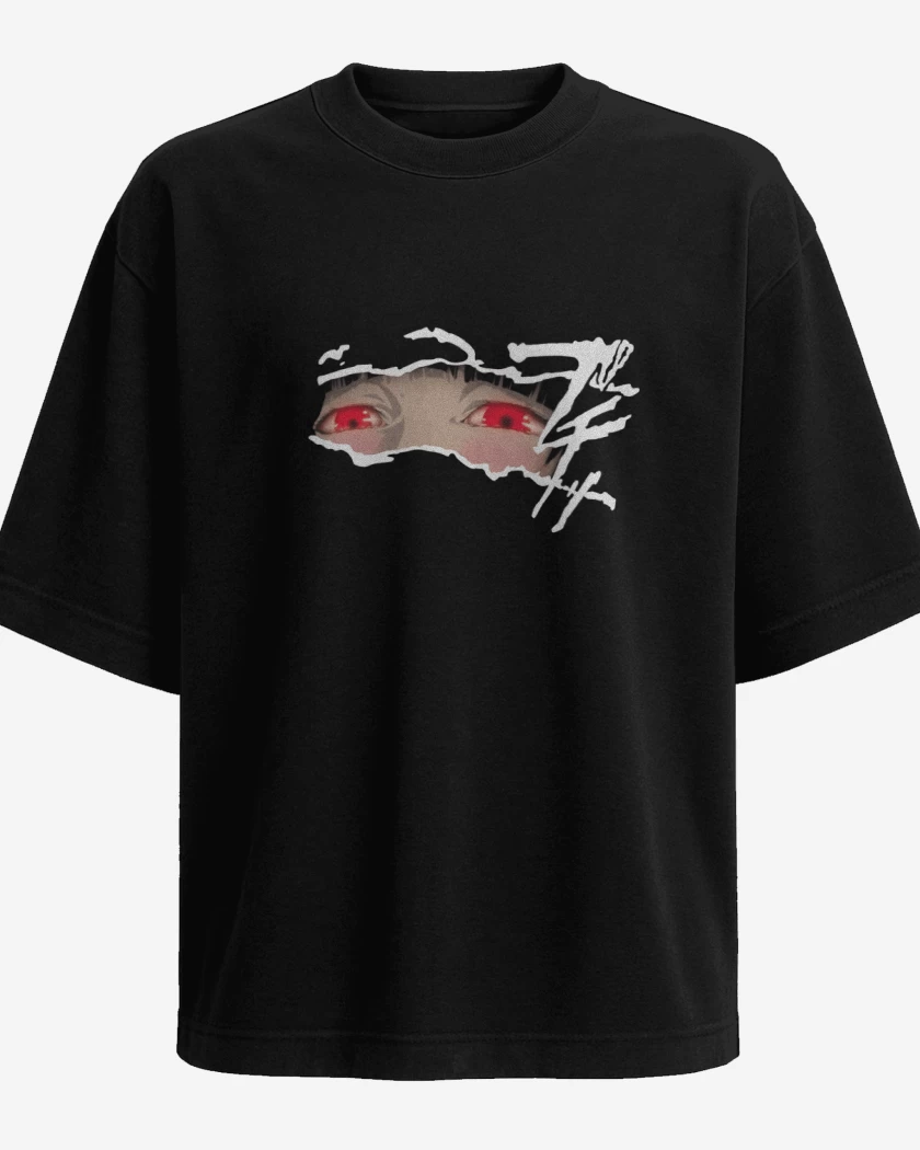 Polera Oversize Negro de Yumeko Kakegurui