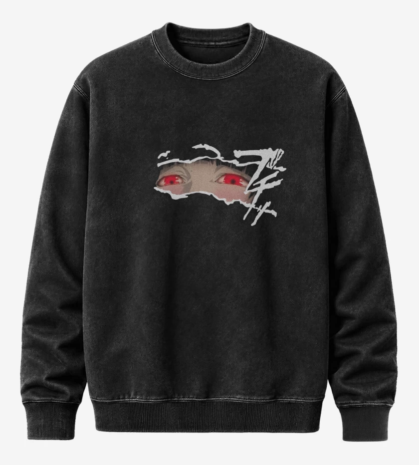 Poleron Polo Acid Wash Negro de Yumeko Kakegurui