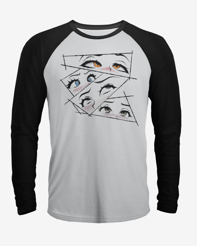 Polera Raglan Ojos Anime