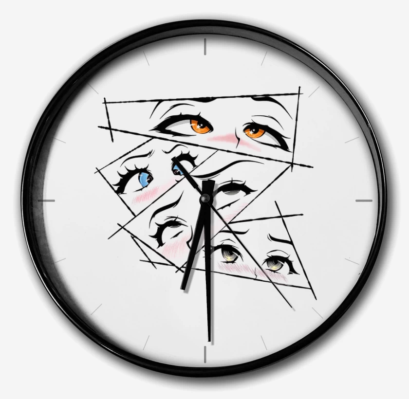 Reloj Blanco de Ojos Anime