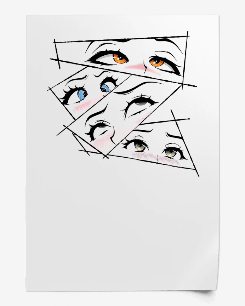 Print Ojos Anime