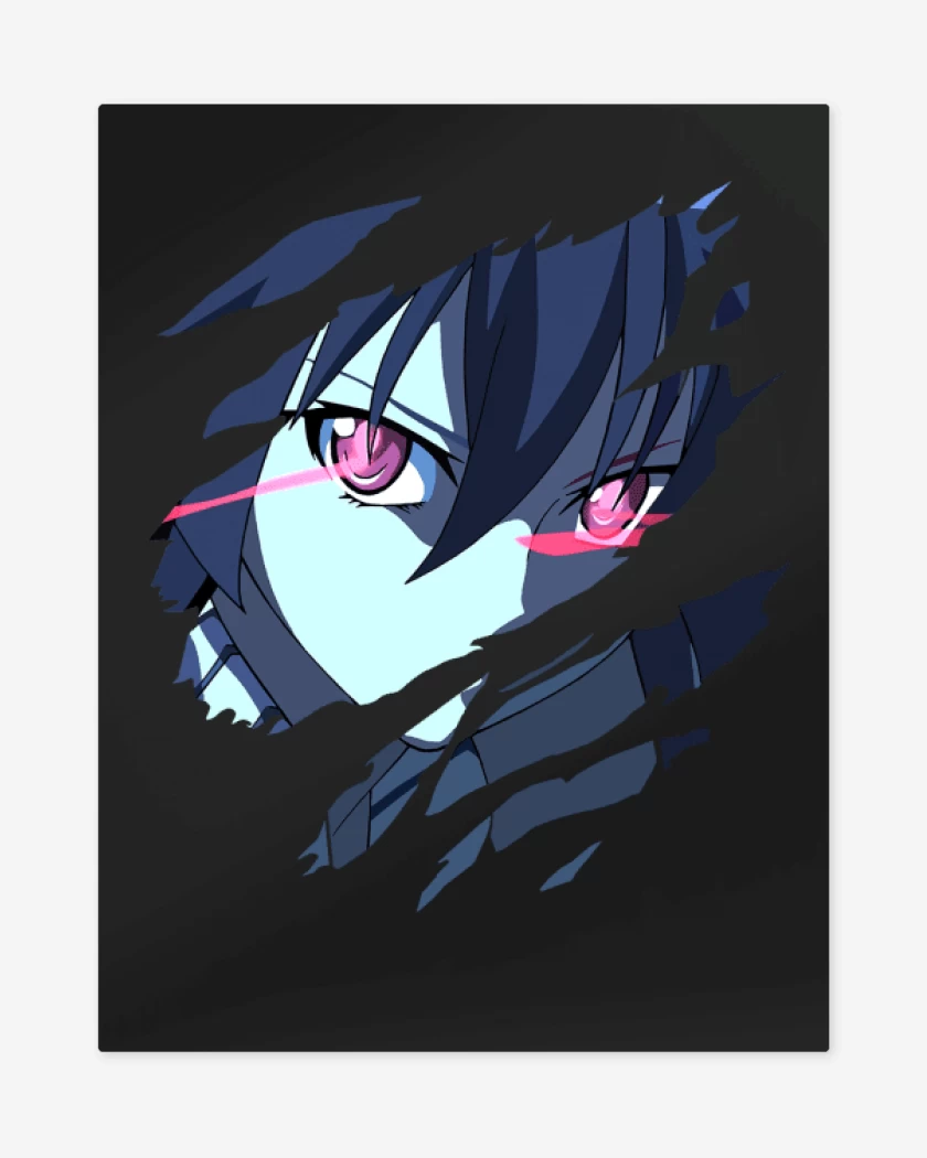 Print metalico Negro de Akame