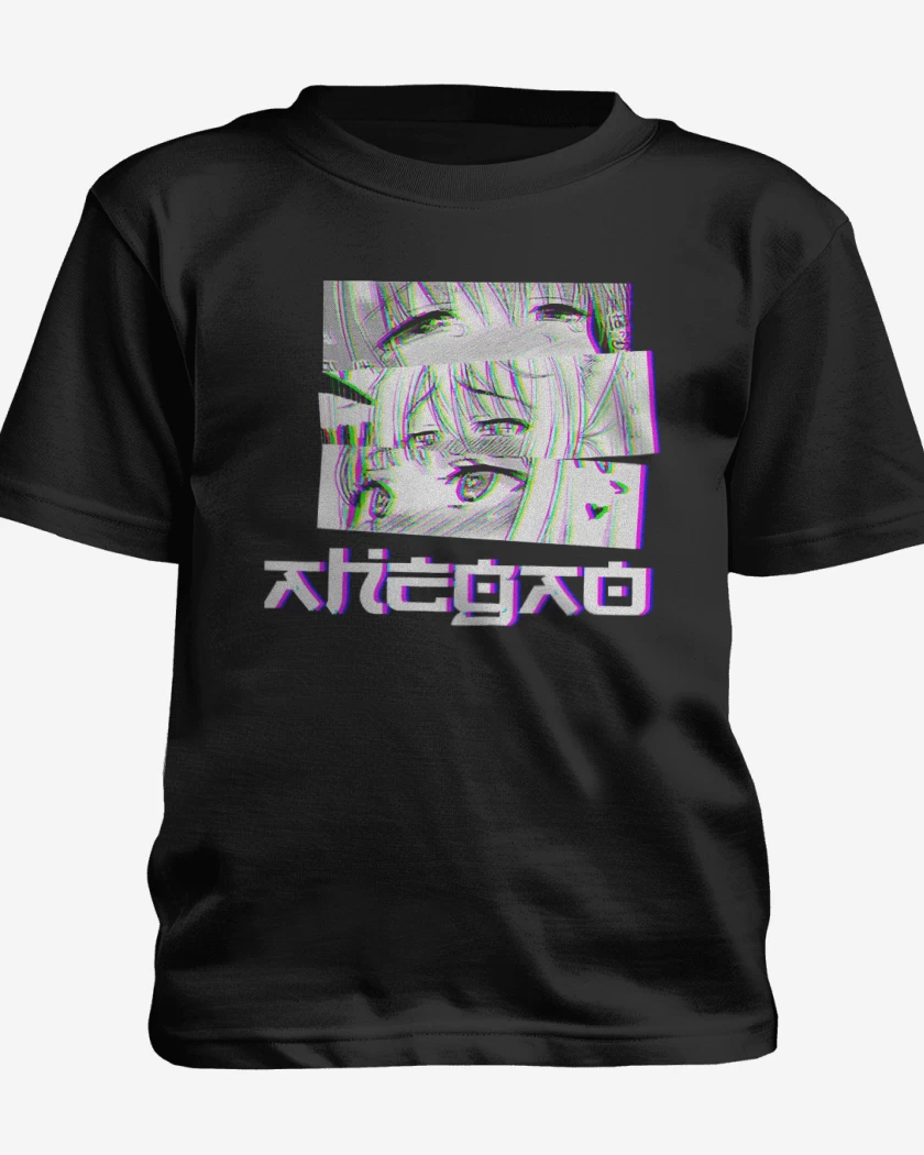 Polera de niño Negro de Ojos Anime 2