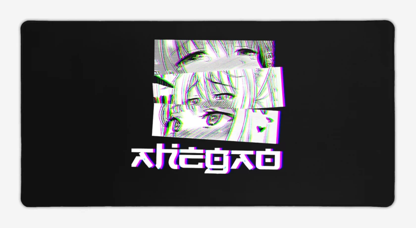 Mouse pad Gamer Negro de Ojos Anime 2