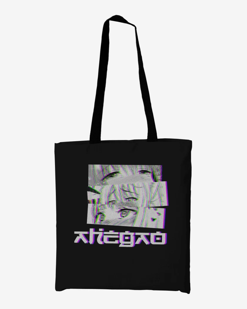 Totebag Negro de Ojos Anime 2
