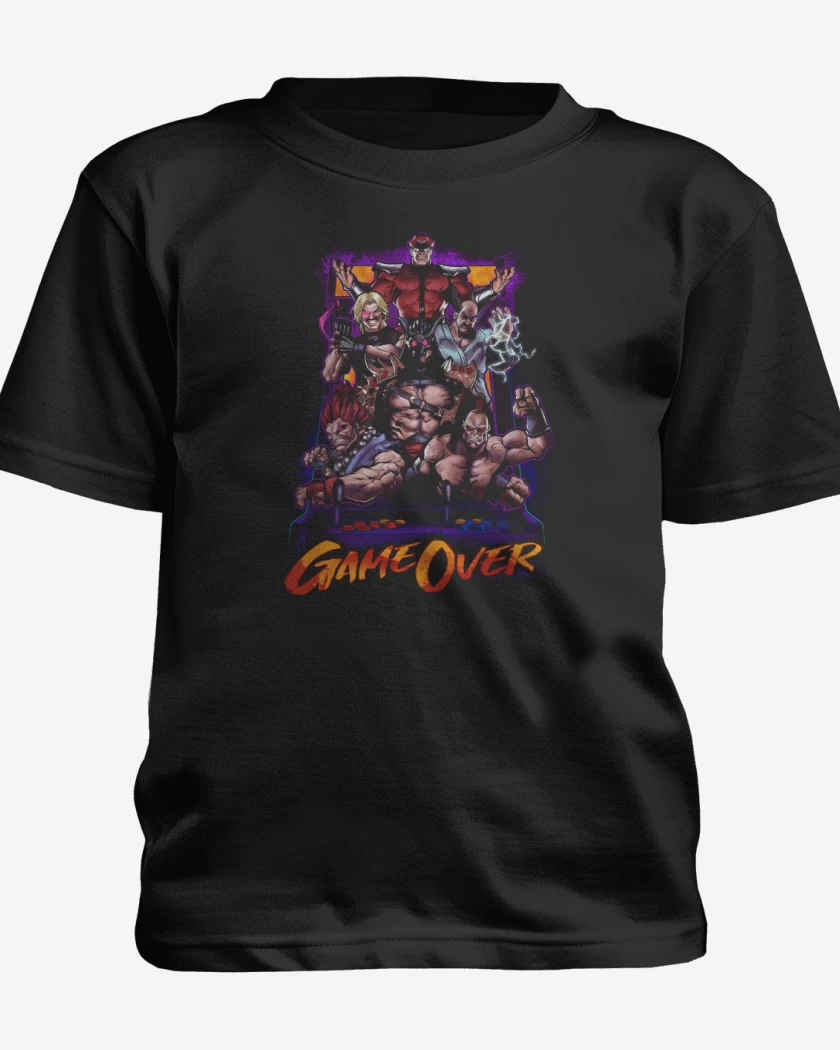 Polera de niño Negro de Game Over!!!