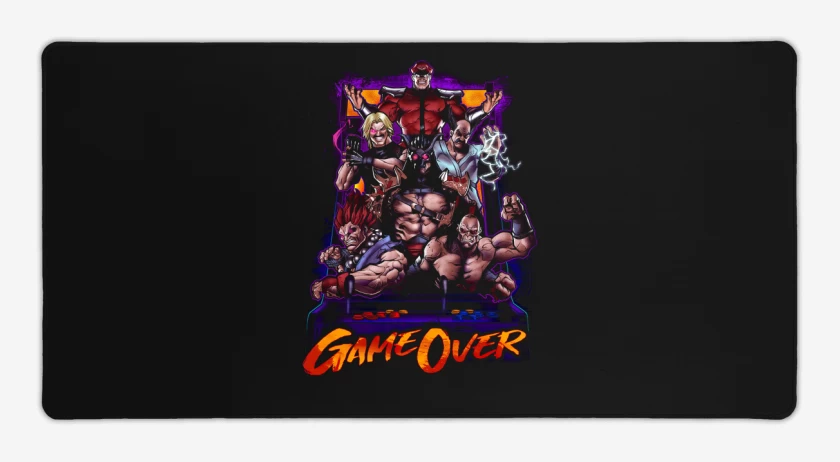 Mouse pad Gamer Negro de Game Over!!!