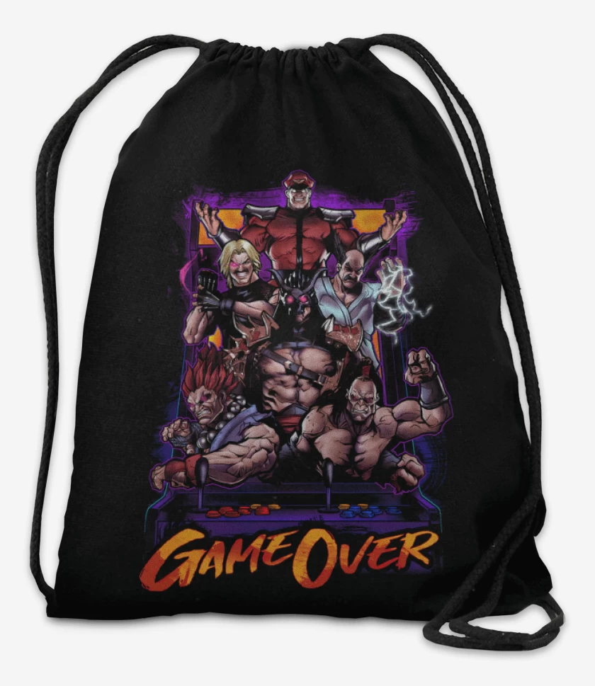 Mochila Negro de Game Over!!!