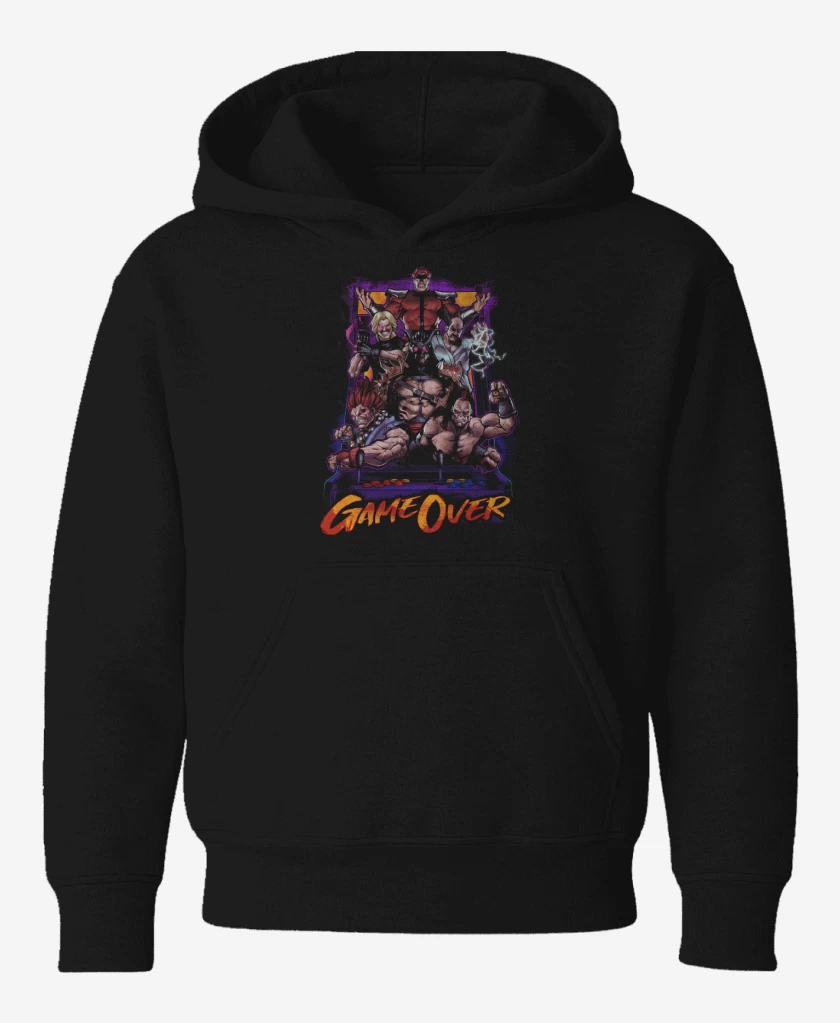 Poleron de niño Negro de Game Over!!!