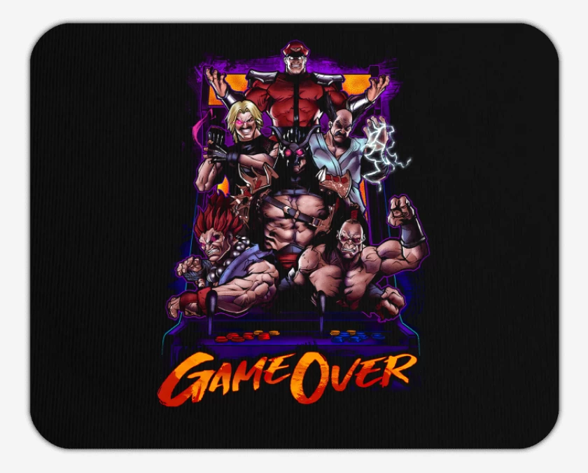 Mousepad Negro de Game Over!!!