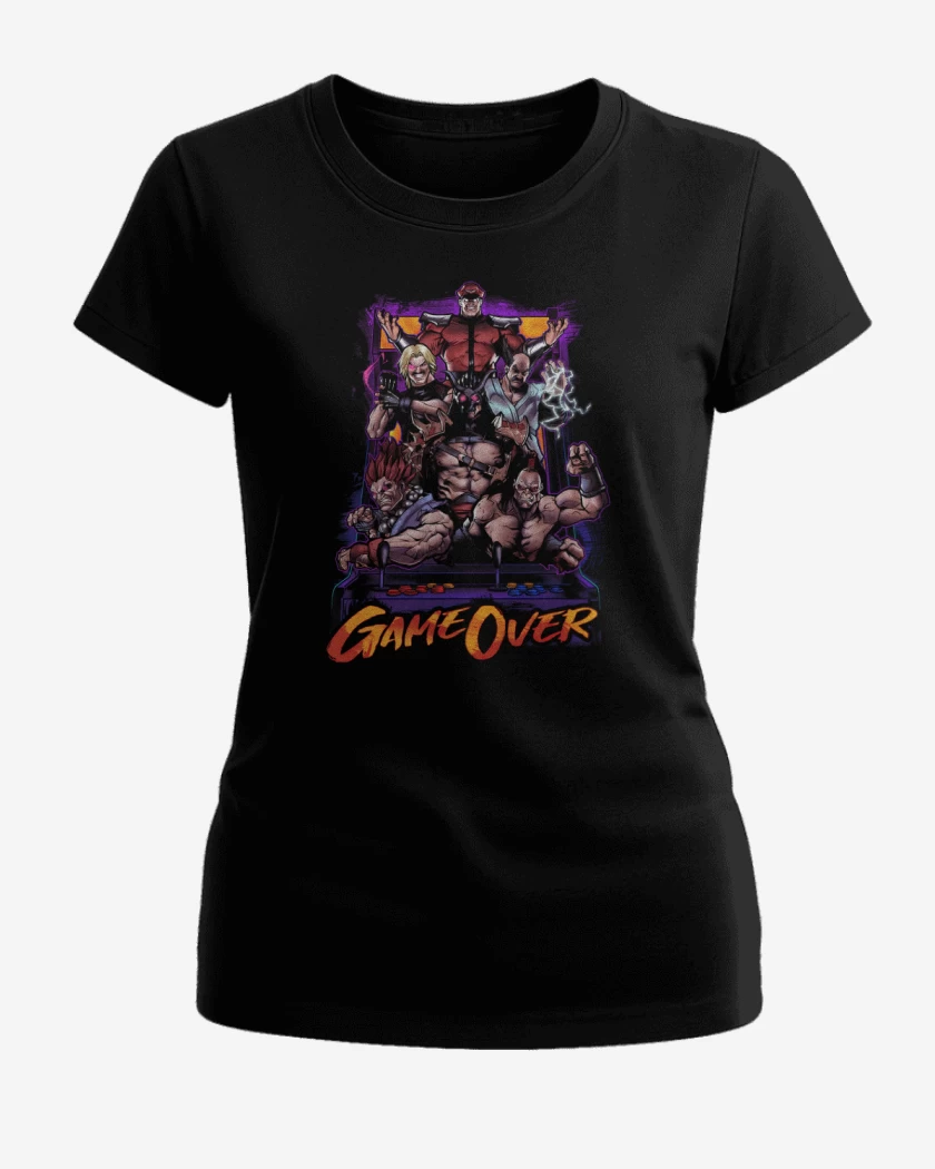 Polera de Mujer Negro de Game Over!!!