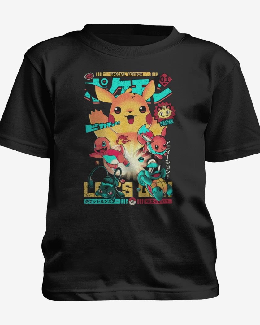 Polera de niño Negro de Pokemon special edition