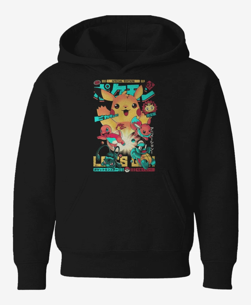 Poleron de niño Negro de Pokemon special edition