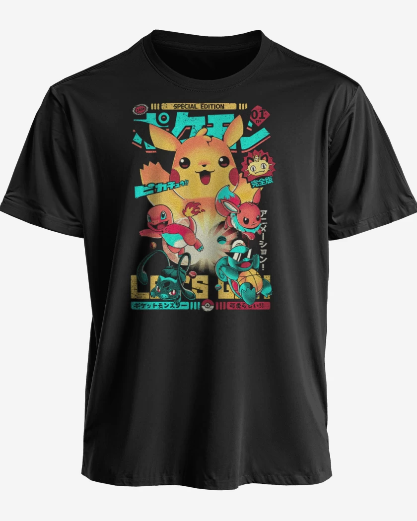Polera premium Negro de Pokemon special edition