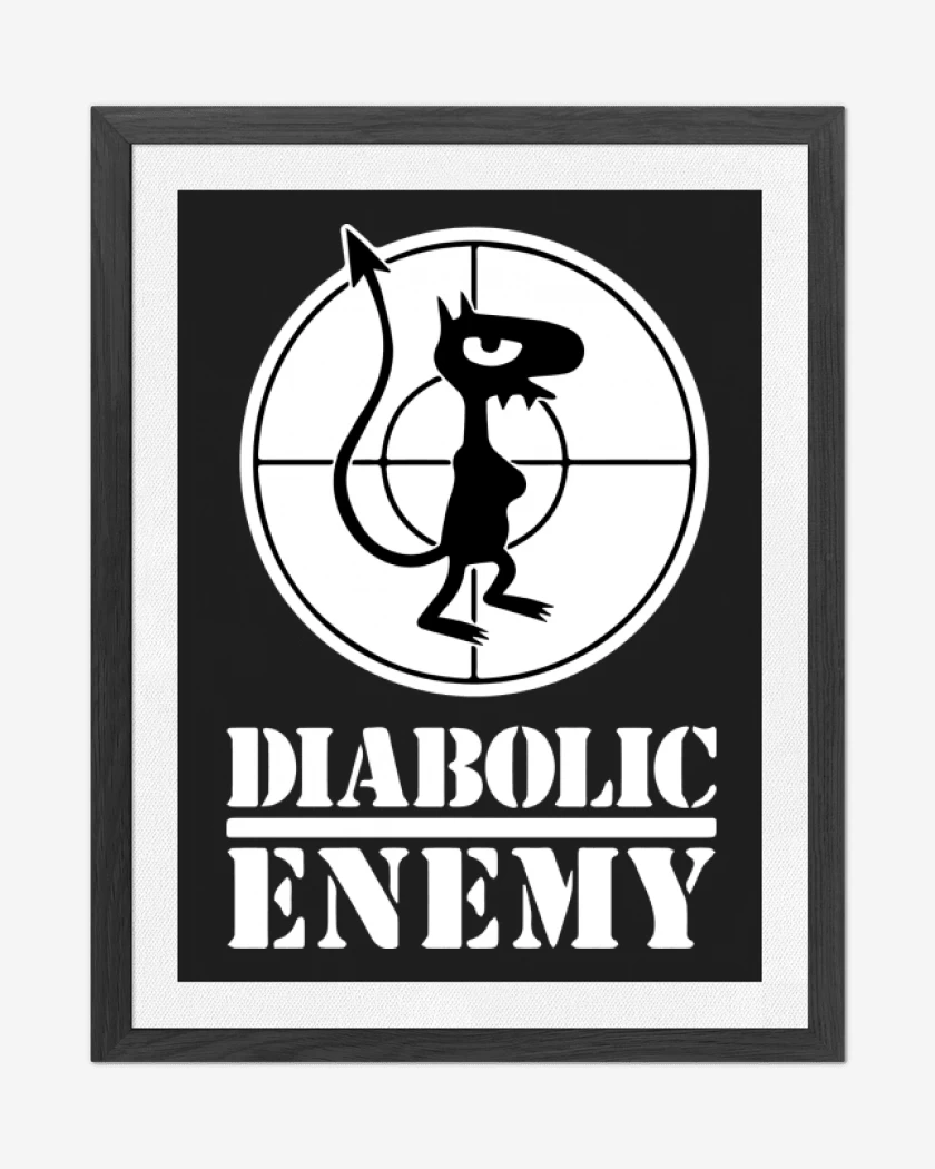 Cuadro decorativo Negro de Diabolic Enemy