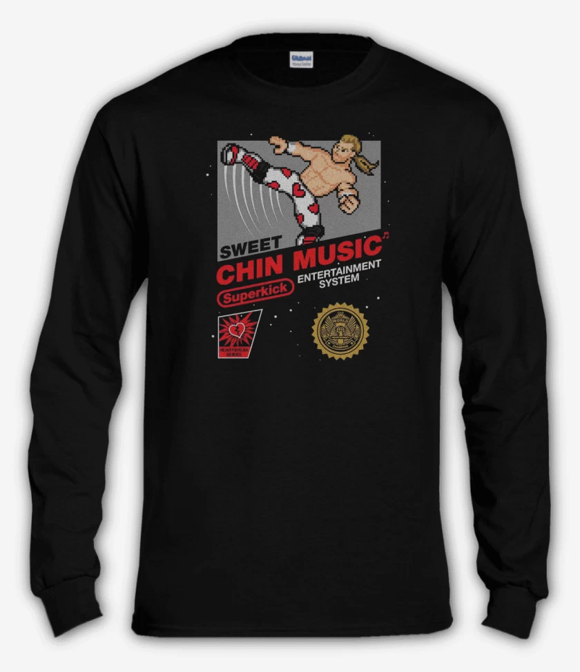 Polera manga larga Negro de Sweet Chin Music