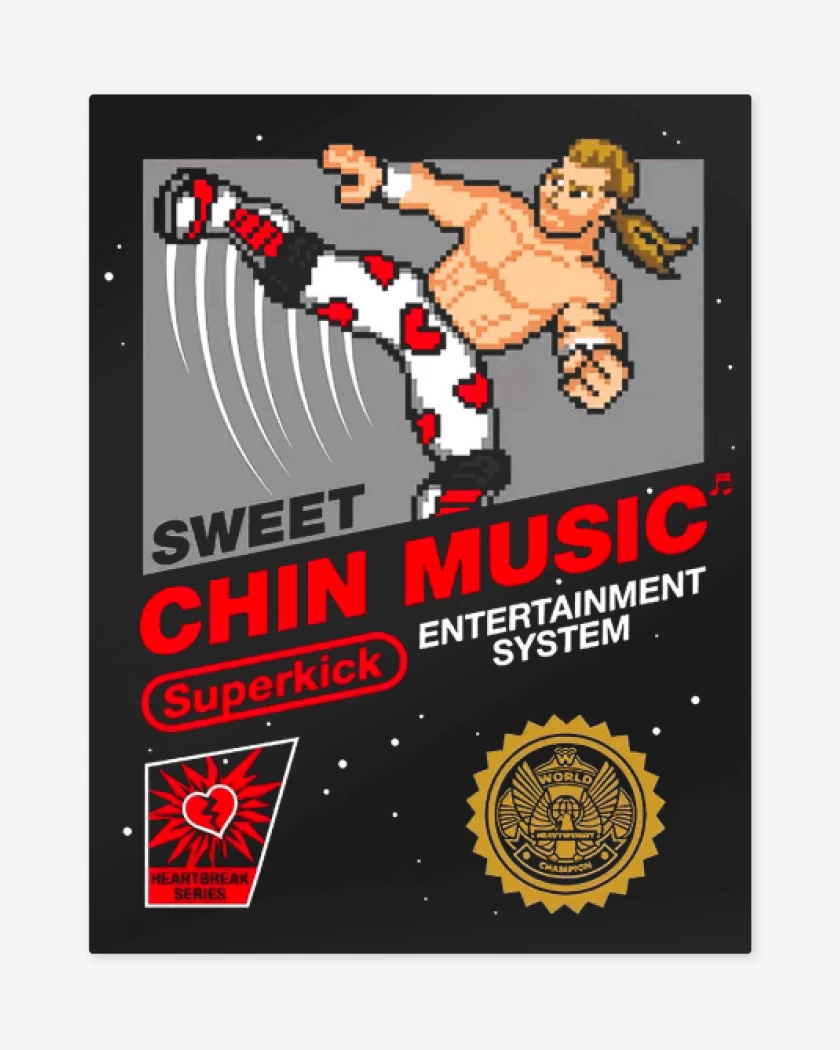 Print metalico Negro de Sweet Chin Music