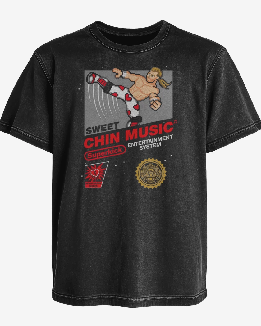 Polera desgastada Negro de Sweet Chin Music