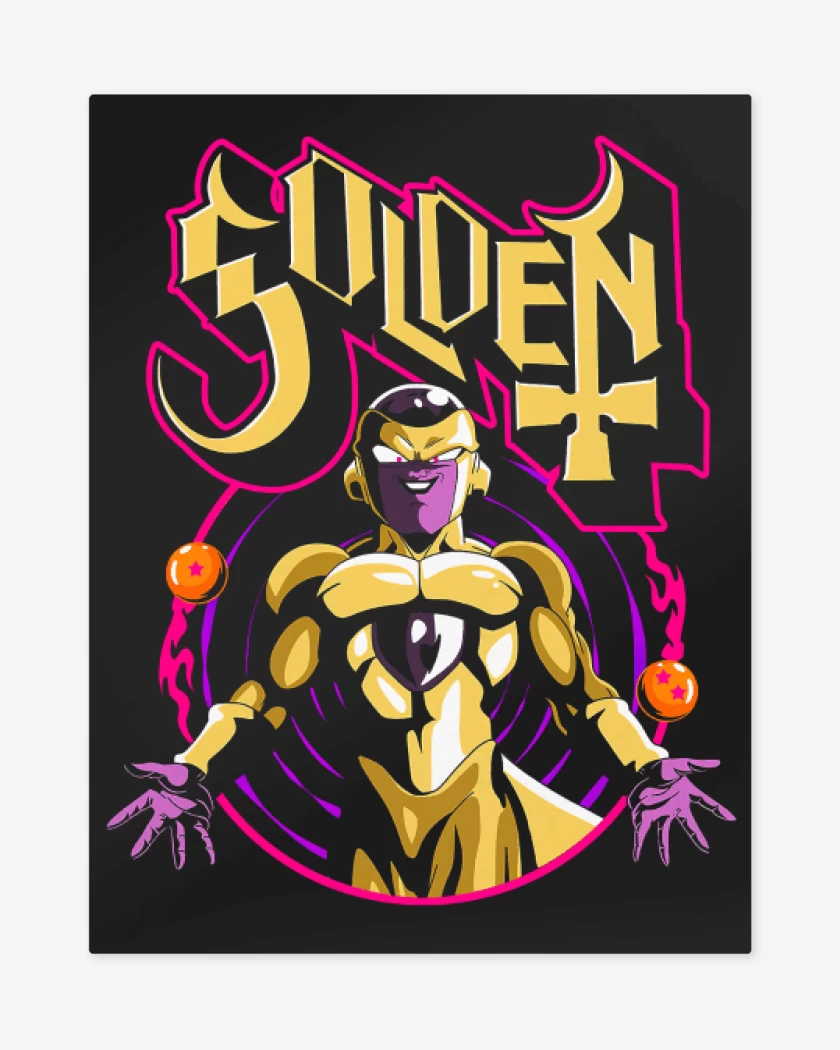Print metalico Negro de Golden