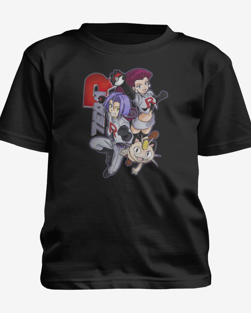 Polera de niño Negro de Equipo Rocket!