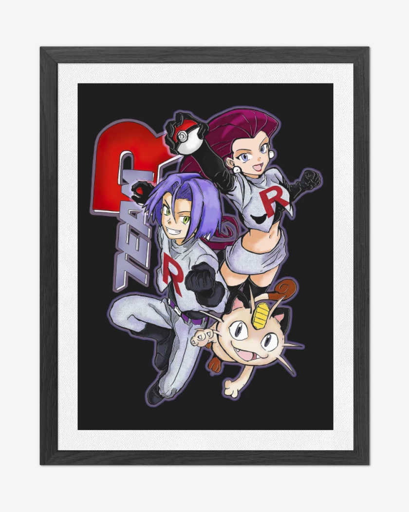 Cuadro decorativo Negro de Equipo Rocket!