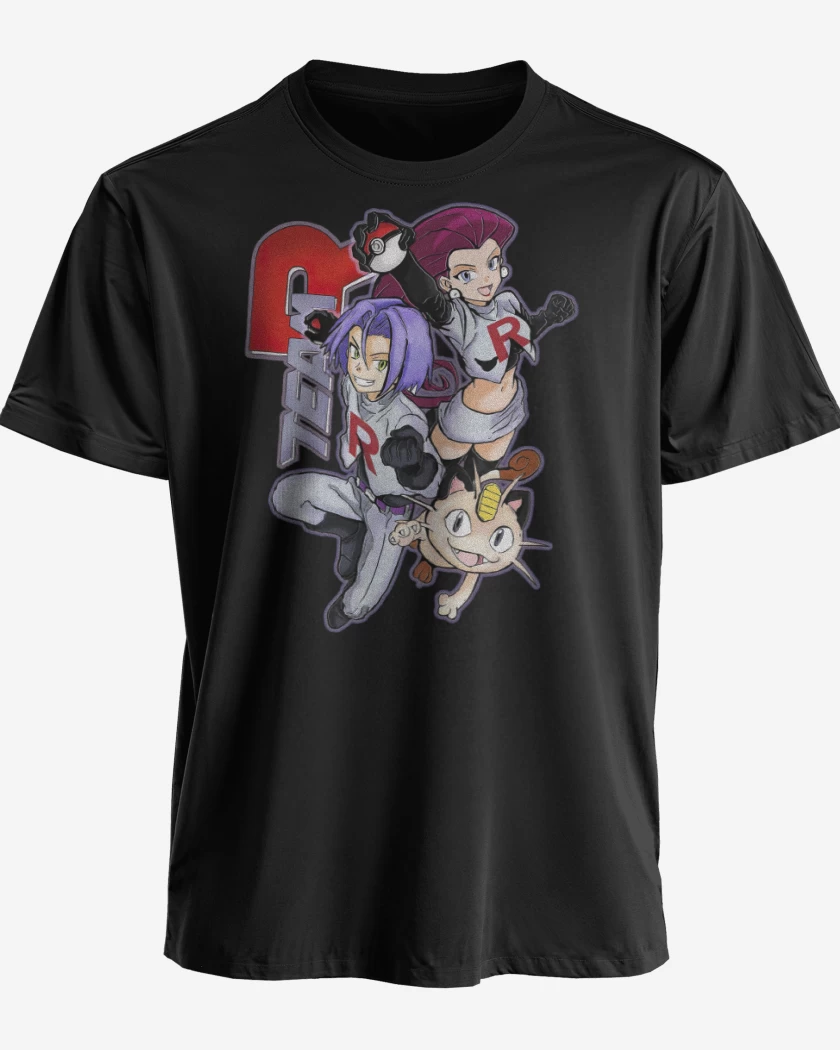 Polera premium Negro de Equipo Rocket!