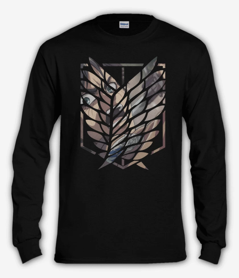 Polera manga larga Negro de Eren Liberty