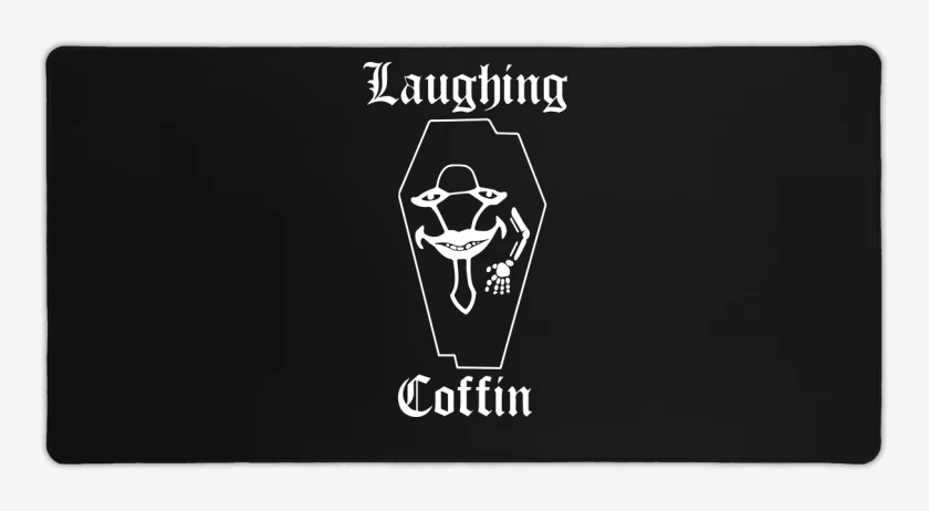 Mouse pad Gamer Negro de Laughing Coffin