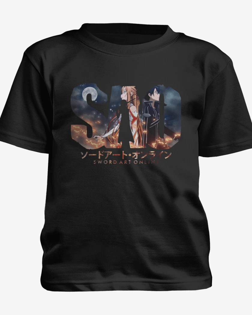 Polera de niño Negro de Sword Art Online