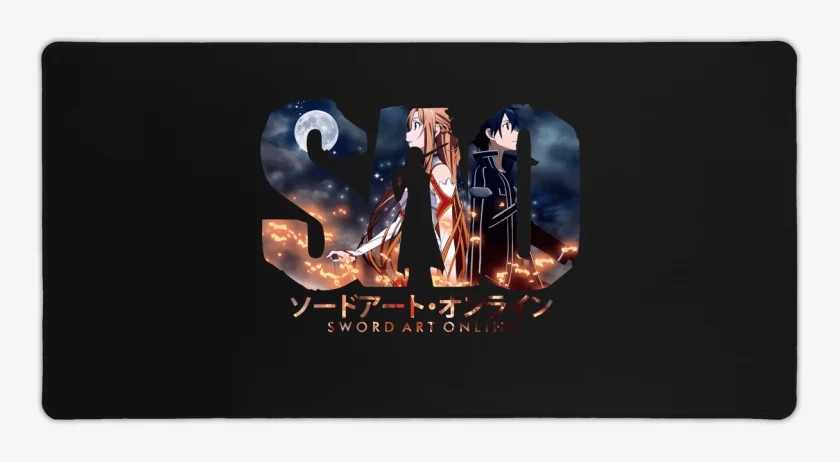 Mouse pad Gamer Negro de Sword Art Online