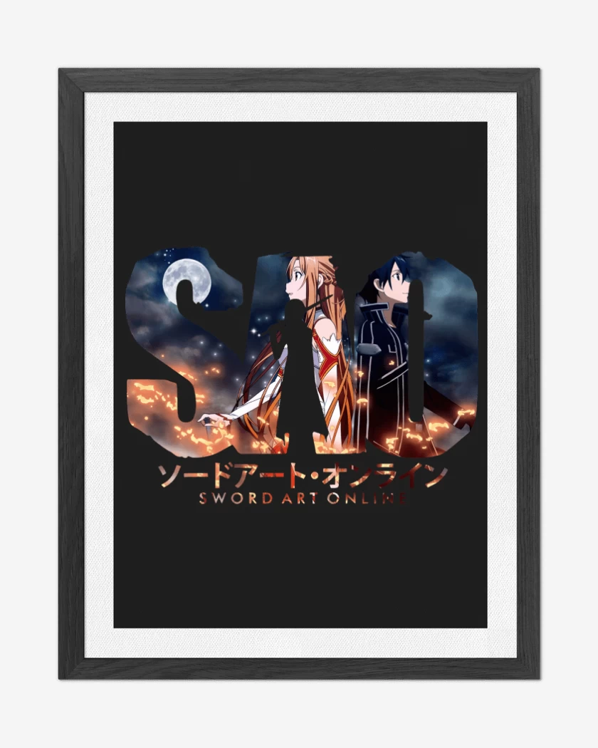 Cuadro decorativo Negro de Sword Art Online