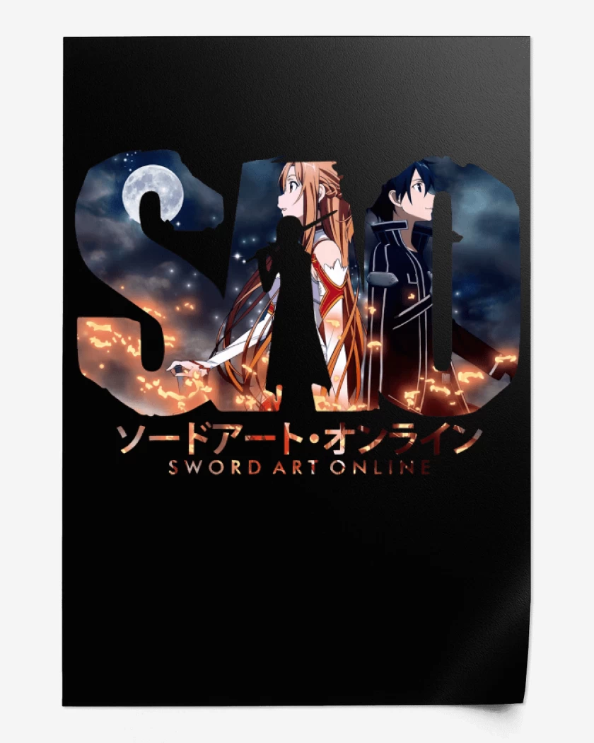 Print Negro de Sword Art Online