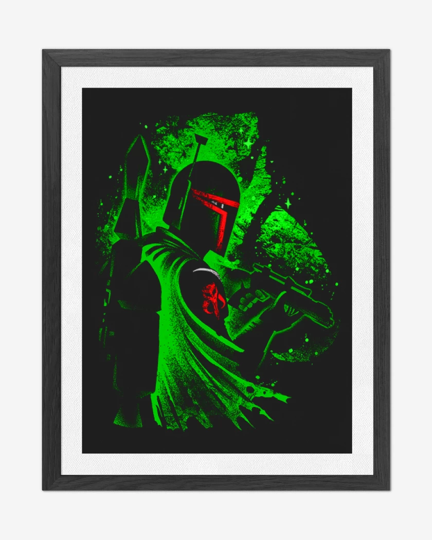 Cuadro decorativo Negro de Fett perfil