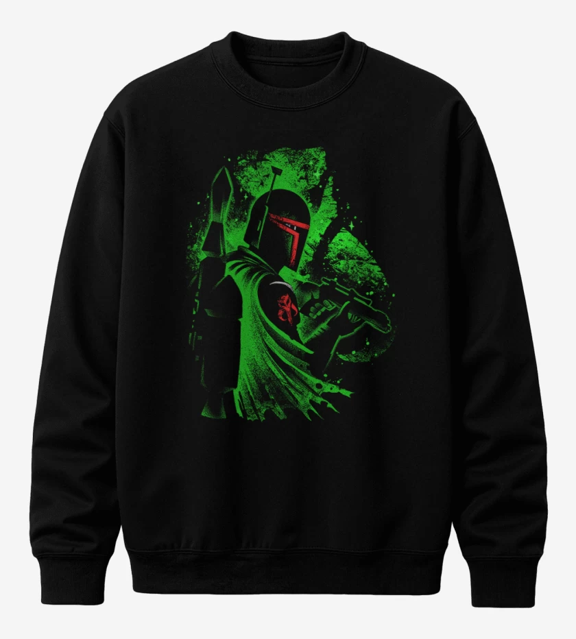 Poleron polo Negro de Fett perfil
