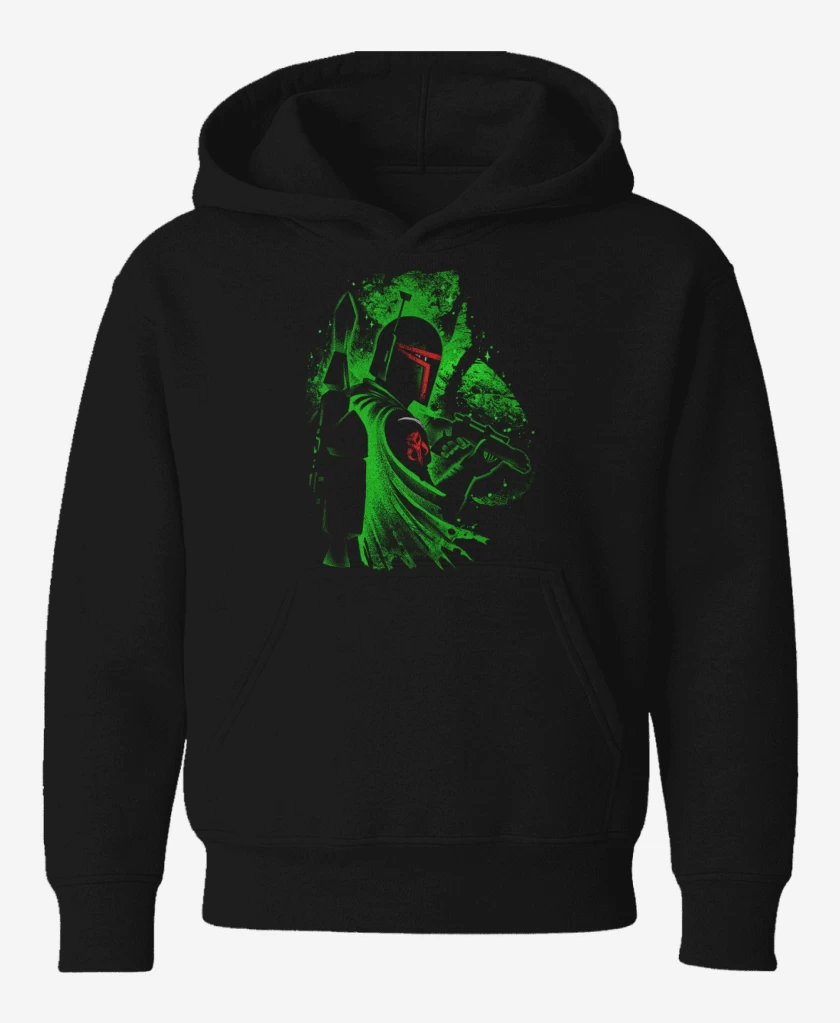 Poleron de niño Negro de Fett perfil