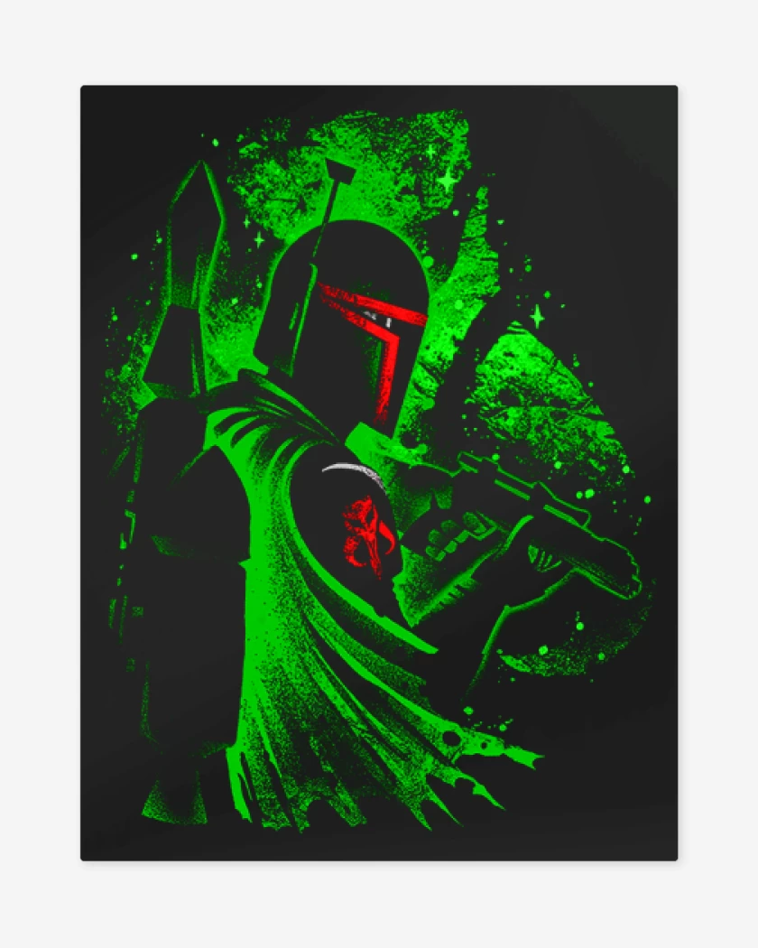 Print metalico Negro de Fett perfil