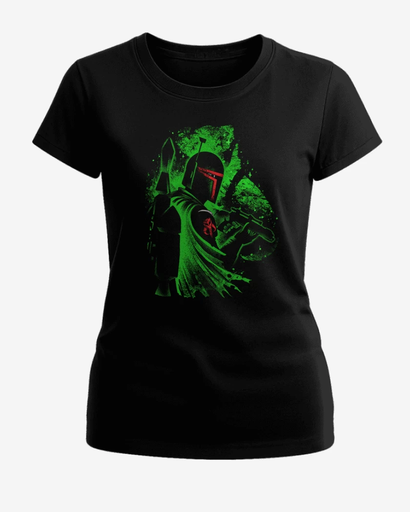 Polera de Mujer Negro de Fett perfil