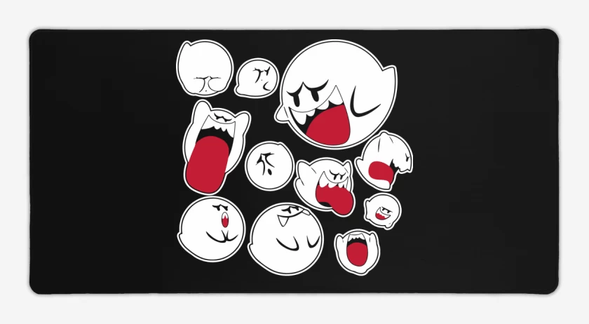 Mouse pad Gamer Negro de Boos