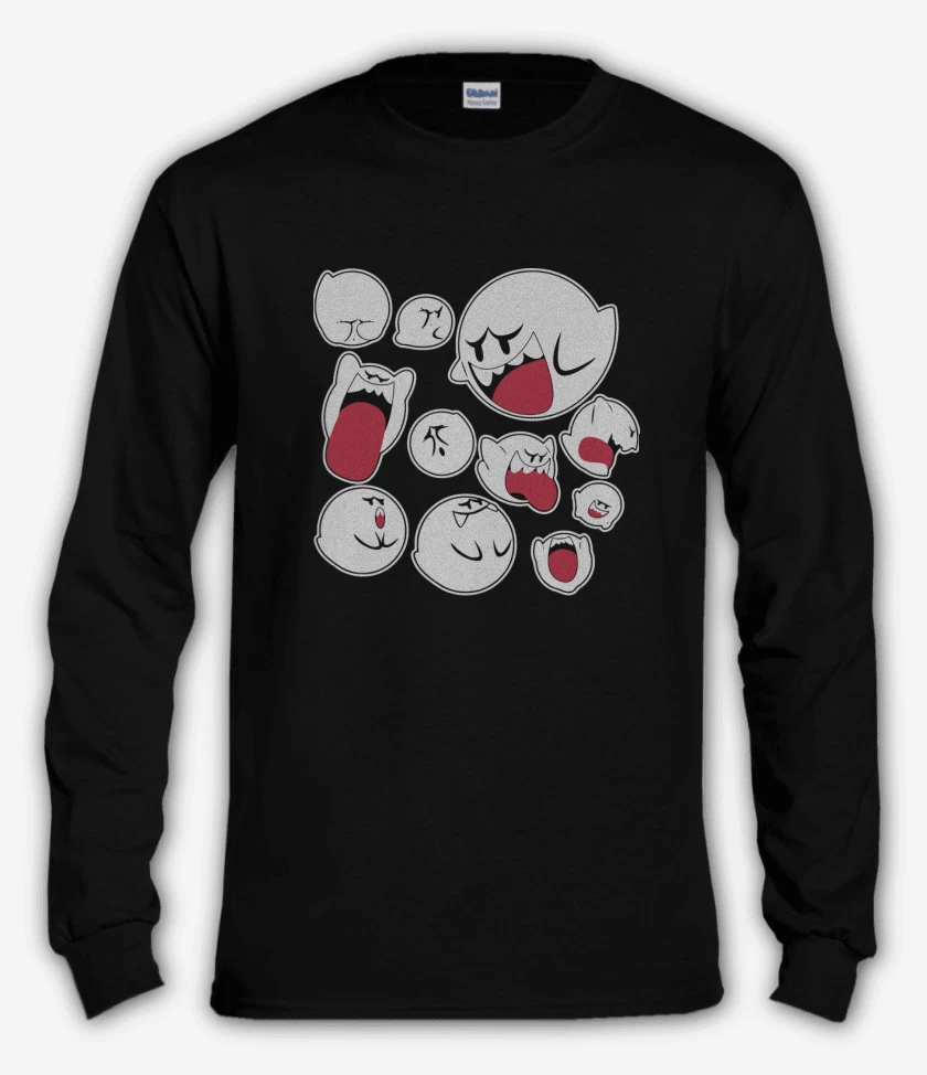 Polera manga larga Negro de Boos