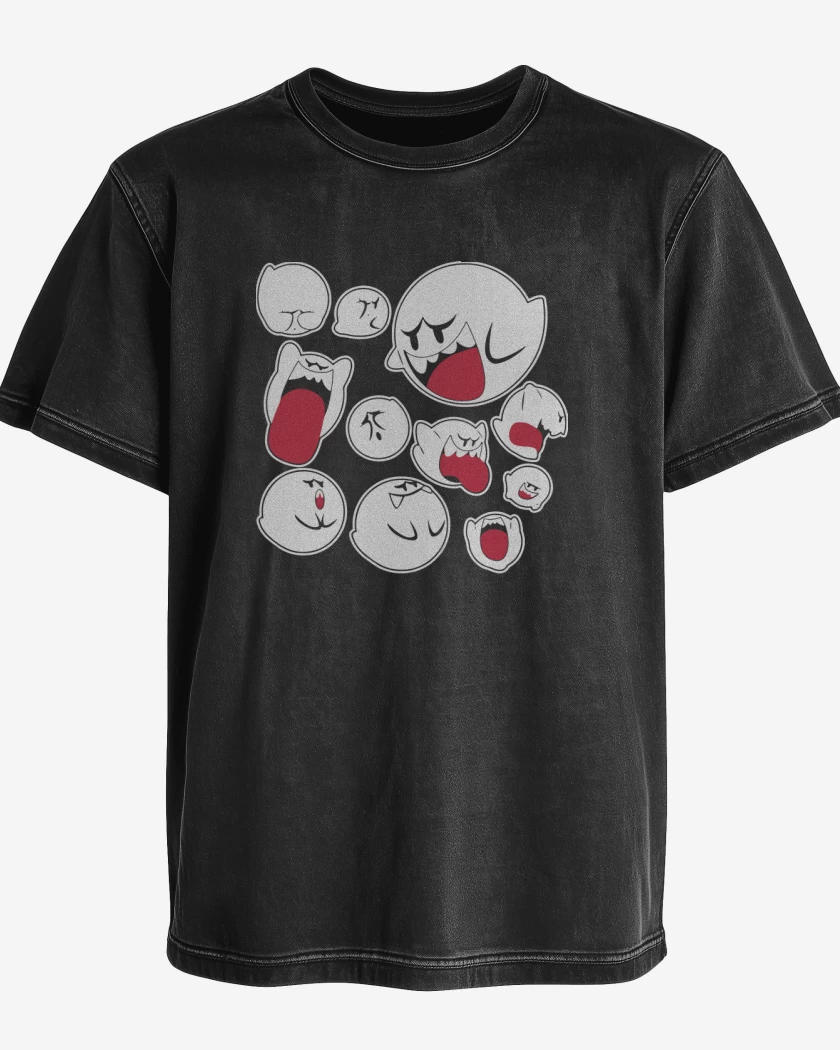 Polera desgastada Negro de Boos