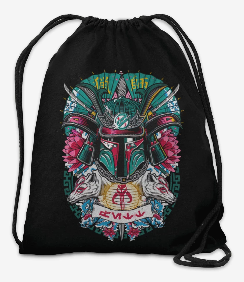 Mochila Negro de Fett samurai