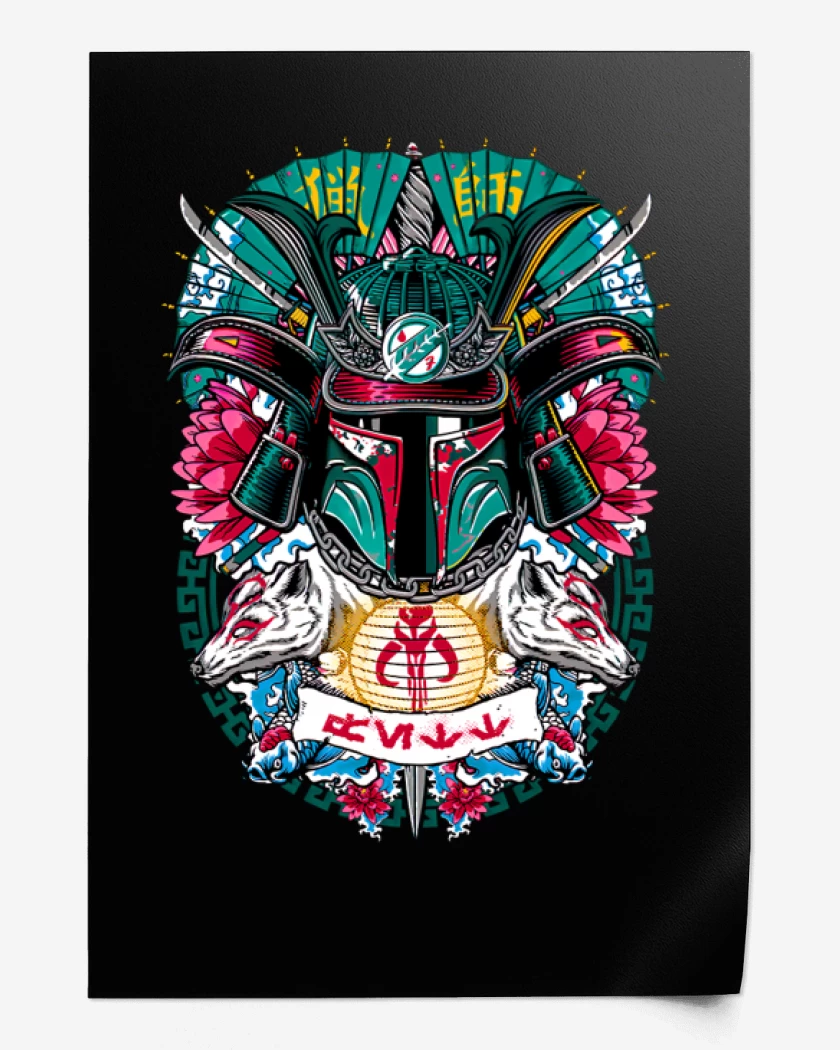 Print Fett samurai