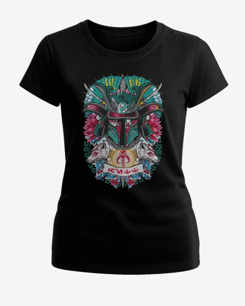 Polera de Mujer Negro de Fett samurai