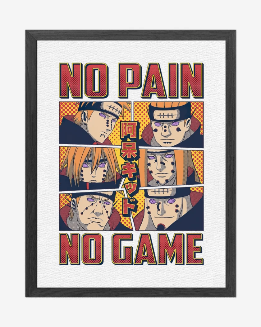 Cuadro decorativo No Pain No Game