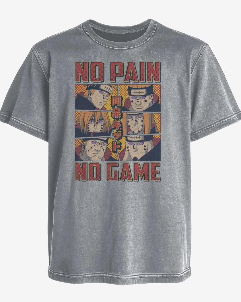 Polera desgastada No Pain No Game