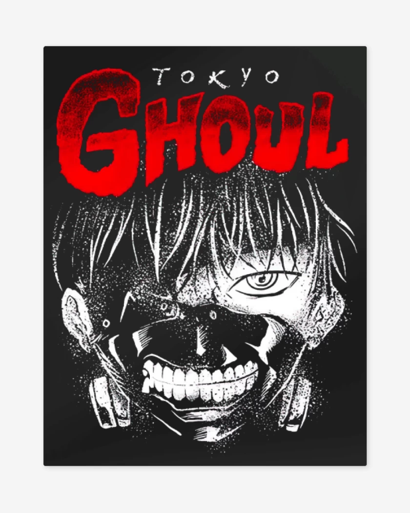 Print metalico Negro de Tokyo Ghoul