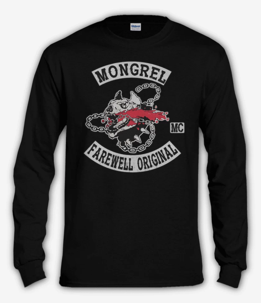 Polera manga larga Negro de Mongrel MC