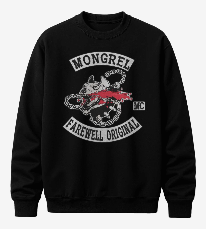 Poleron polo Negro de Mongrel MC