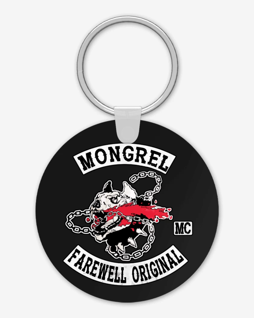 Llavero Negro de Mongrel MC