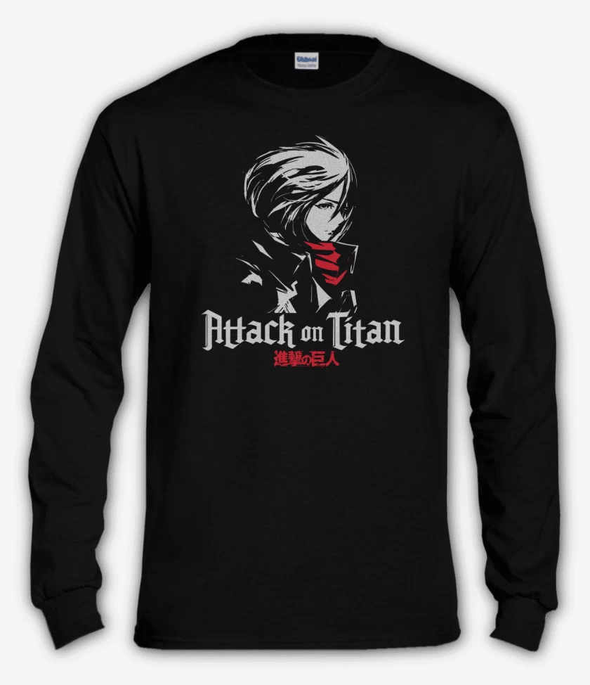 Polera manga larga Negro de Mikasa